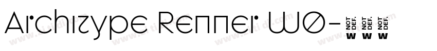 Architype Renner W0字体转换